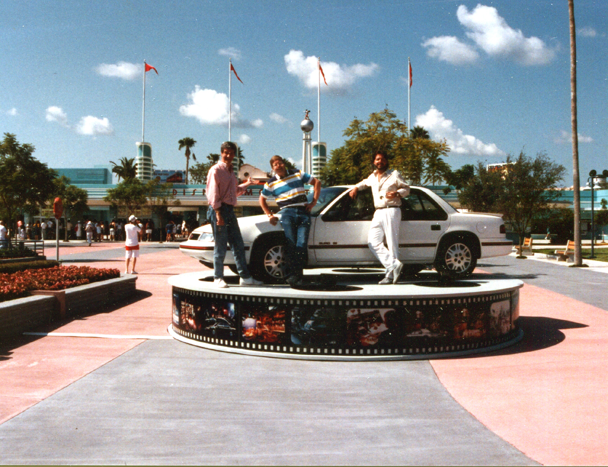 Dan Walker, Dave and Murphy at Disney World